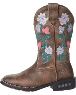 Roper Kids Dazzle Floral Lights (Toddler/Little Kid) | Boots -Shoe Step Shop 71JhvNezI3L. AC SR736920