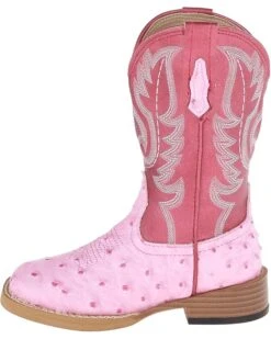 Roper Kids Square Toe Ostrich (Toddler/Little Kid) | Boots -Shoe Step Shop 812Wv56gm L. AC SR736920
