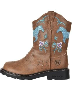 Roper Kids Horse Flowers (Toddler/Little Kid) | Boots -Shoe Step Shop 819xQl4me8L. AC SR736920