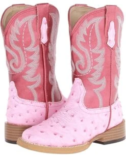 Roper Kids Square Toe Ostrich (Toddler/Little Kid) | Boots