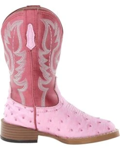 Roper Kids Square Toe Ostrich (Toddler/Little Kid) | Boots -Shoe Step Shop 81Rb9naXOL. AC SR736920