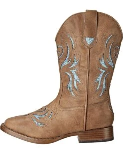 Roper Kids Glitter Breeze Square Toe Boot (Toddler/Little Kid) | Boots -Shoe Step Shop 81liUs9vD6L. AC SR736920