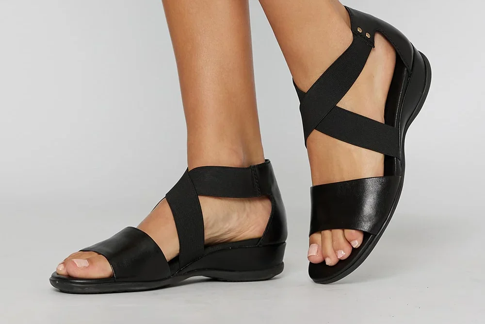 Shoe Step Shop -Shoe Step Shop wide steps chester sandal in black leather 22706 2 1000x e1749974656331